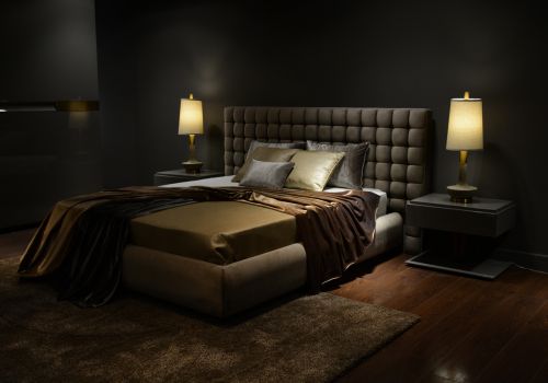 calm dark bedroom optimized for cool sleep during menopause