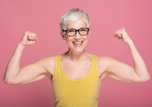 woman over 40 doing strength training to maintain muscle during menopause